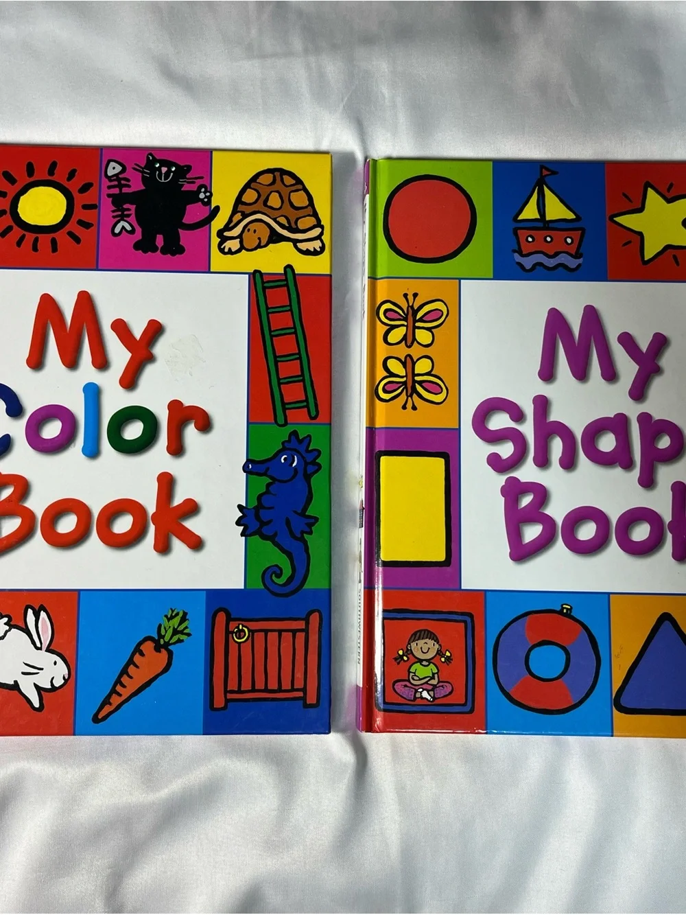 Vintage 2008 My Shape & Color Books Set Kids Educational Learning Preschool